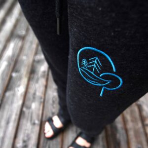 Mens sweatpants blue with GP logo